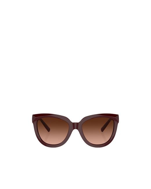 Tiffany & Co Brown Geometric Frame Sunglasses