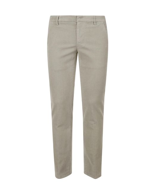 Dondup Gray Slim Fit Pants for men