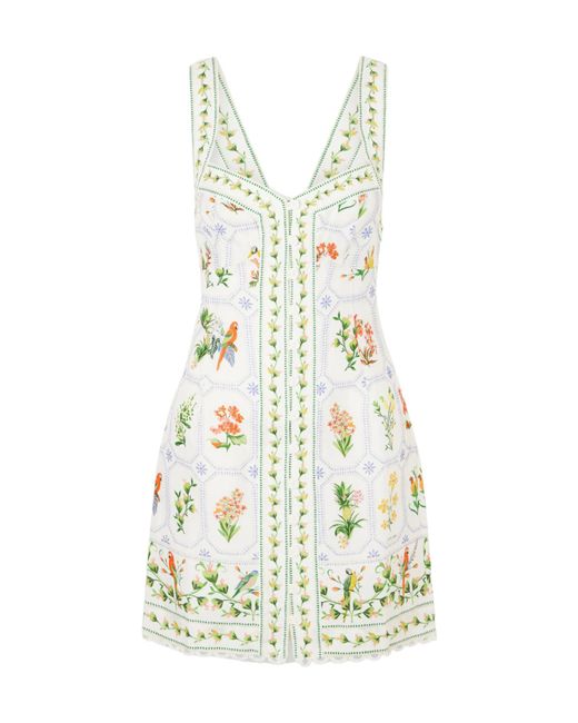 Farm Rio White Slip Dress