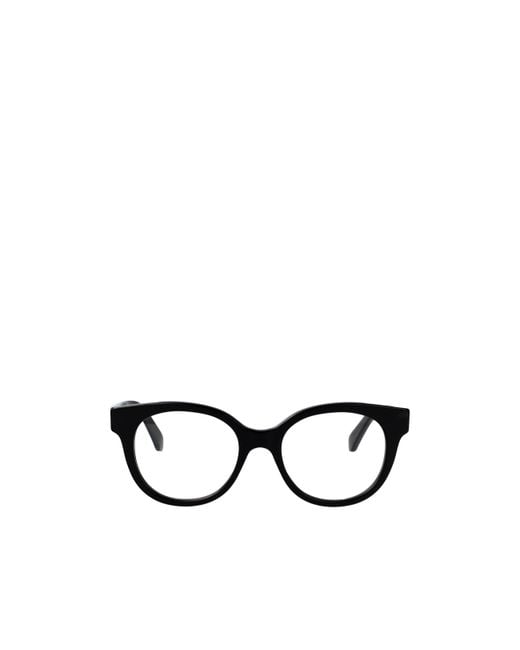 Loewe White Round Frame Glasses