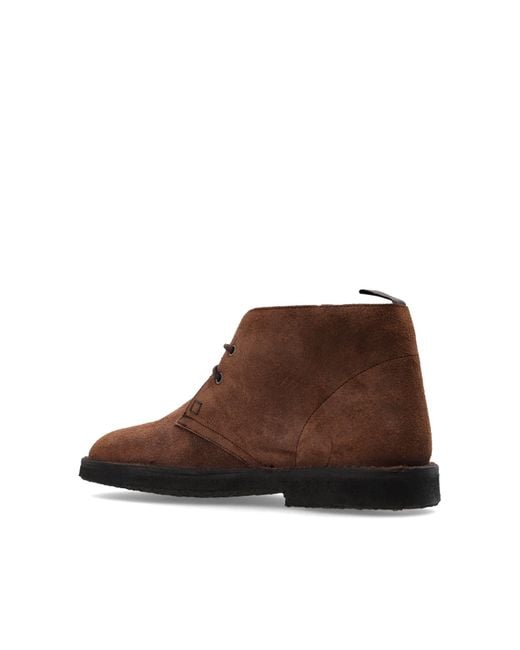 DSquared² Brown Round-Toe Ankle Boots for men