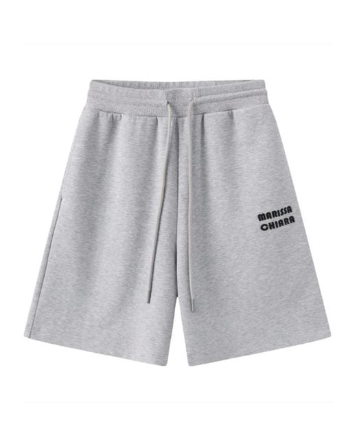 Marissa Chiara Gray Drawstring Shorts for men
