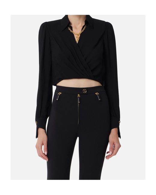 Elisabetta Franchi Black Blouse