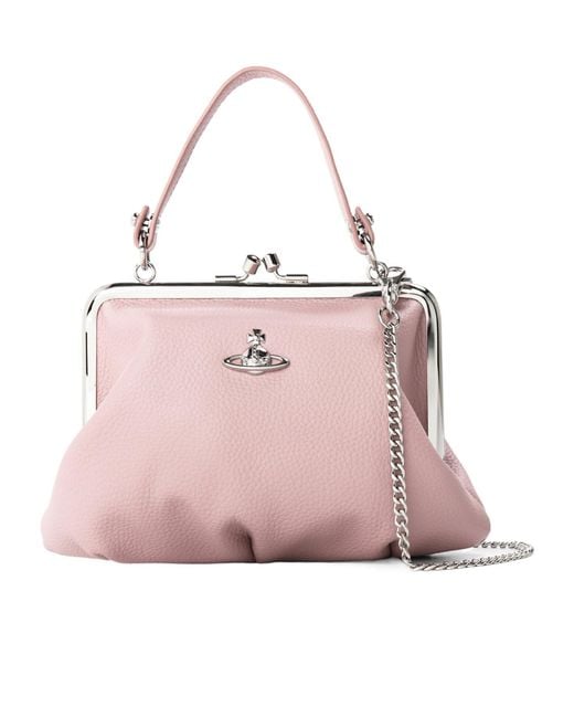 Vivienne Westwood Pink Solid-Color Clutch Bag