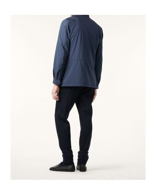 Loro Piana Blue Traveller High-Neck Jacket for men
