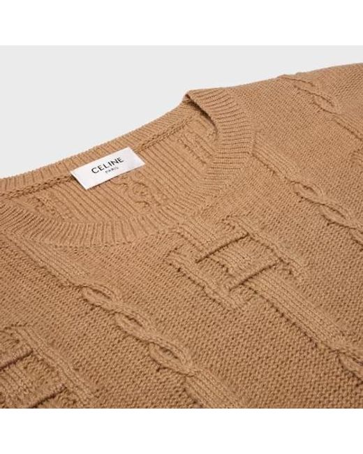 Céline Natural Crewneck Sweater