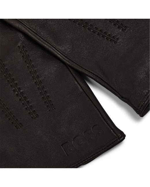 Boss Black Fleece Gloves for men