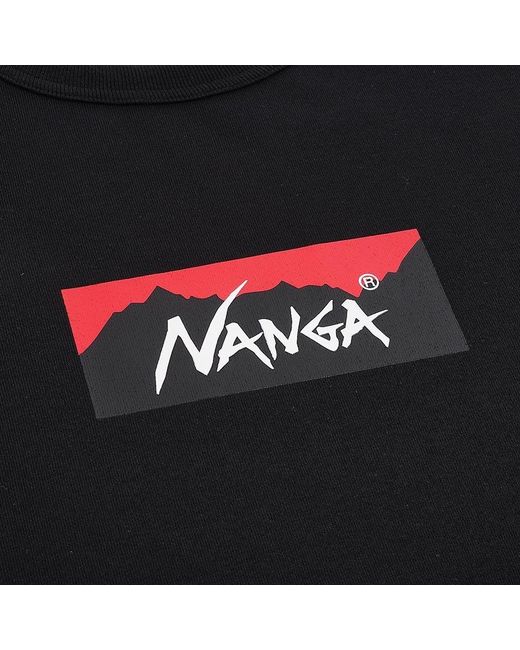 NANGA Blue Box Logo Long-Sleeve T-Shirt for men