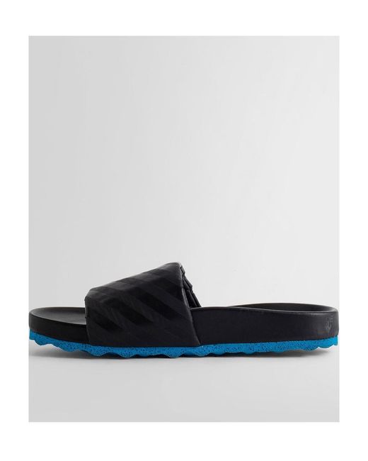 Off-White c/o Virgil Abloh Multicolor Diag-Stripe Leather Slides for men
