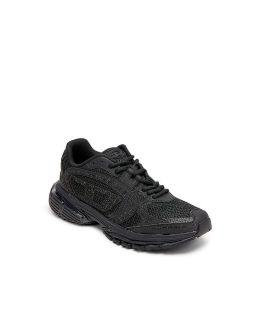 DIESEL Black S-Pro-V-Dense Rhinestone-Embellished Sneakers