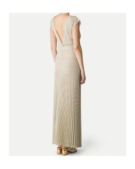 Forte_forte White V-Neck Pleated Midi Dress