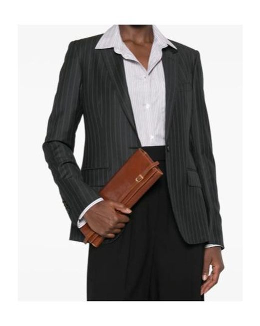 Tom Ford Black Pinstriped Suit Jacket