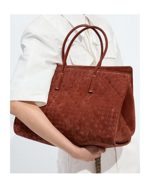 Bottega Veneta Red Barbara Tote