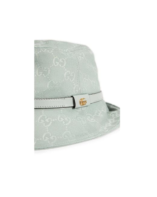 Gucci Blue Gg Canvas Bucket Hat