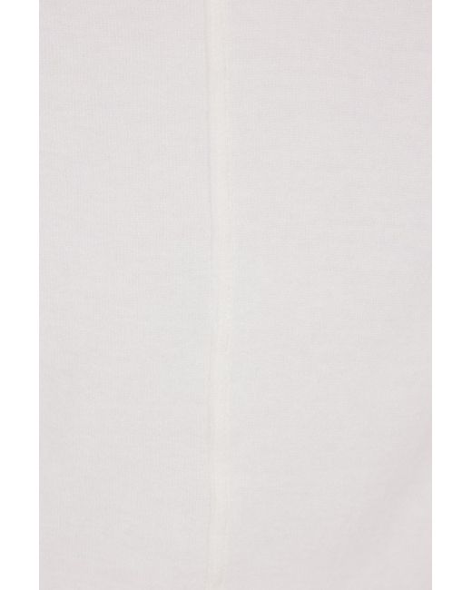 Rick Owens White Basic Rib Tank Top