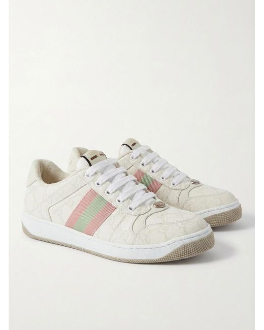 Gucci White Screener Trainer