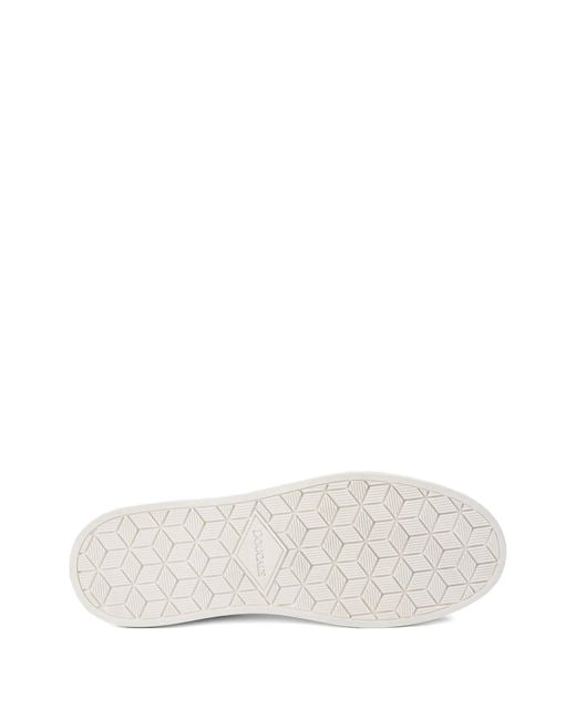 Doucal's White Lace-Up Sneakers for men