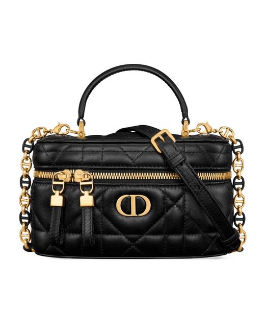 Dior Black Caro Mini Vanity Case