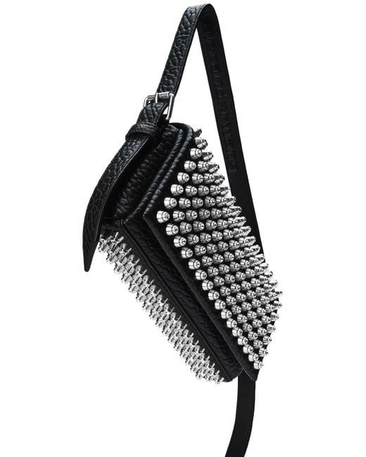 Alexander Wang Black Mini Ricco Studded Cross Body Bag