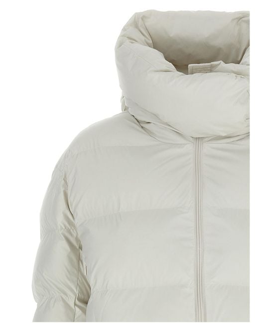 Pinko Gray Hoodie Padded Jacket