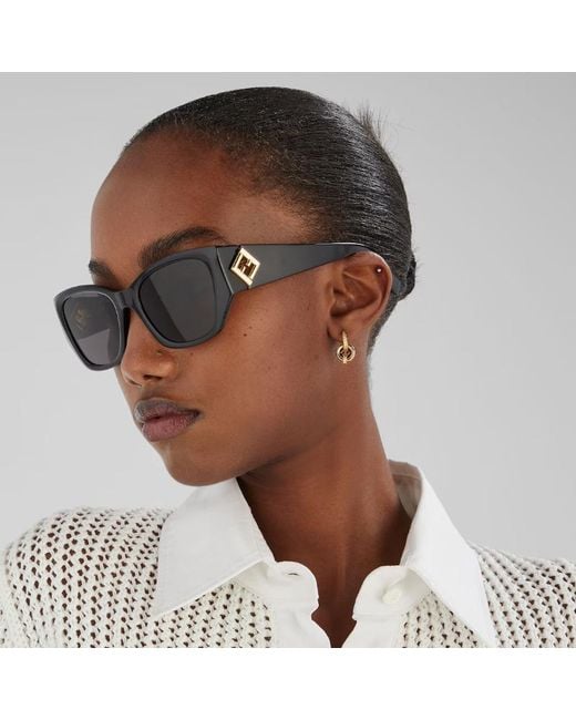 Fendi Metallic Bijoux Crystal-Detail Earrings