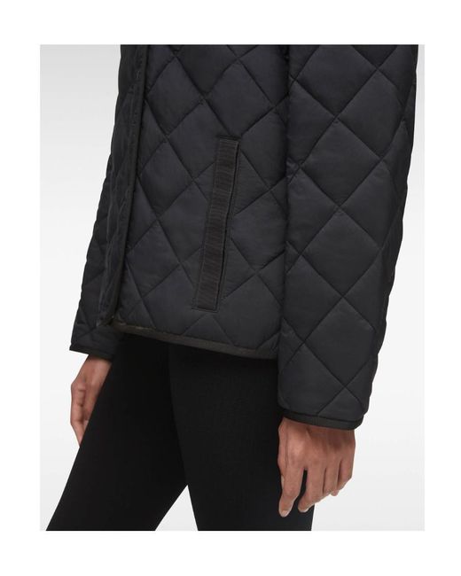Moose Knuckles Black Queensway Quilted Belted Jacket
