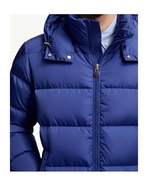 Moncler Blue Maya Zip-Up Hooded Jacket for men