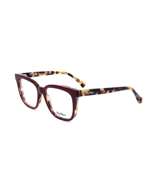 Max Mara White Square Frame Glasses