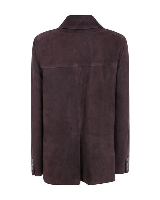Semicouture Purple Semi Couture Penny Buttoned Utility Jacket