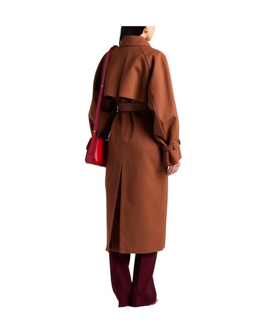 Max Mara Brown Versatile And Classic Long Trench Coat