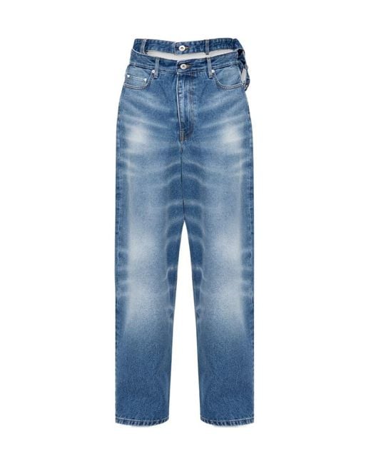 Y. Project Blue Logo Denim Trousers for men