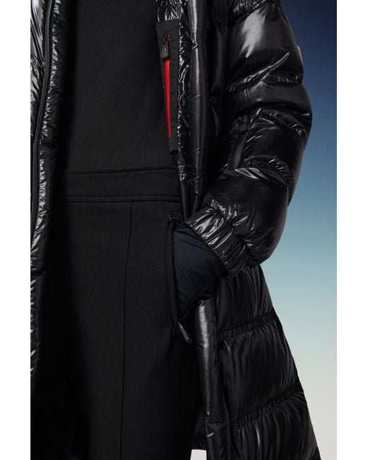 Moncler Black Grenoble Rochelair Long Padded Jacket