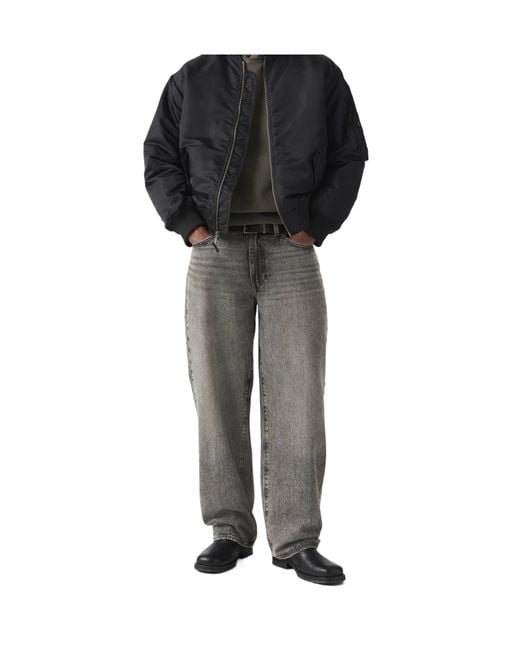 Levi's Gray 578 Logo Patch Baggy Jeans for men