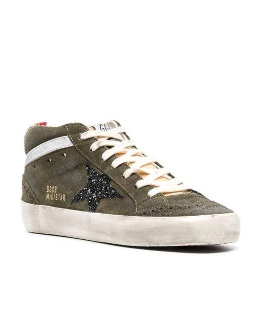 Golden Goose Deluxe Brand Brown Midstar Lace-Up Sneakers