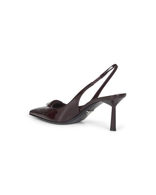 Prada Brown Pointed-Toe Slingback Pumps
