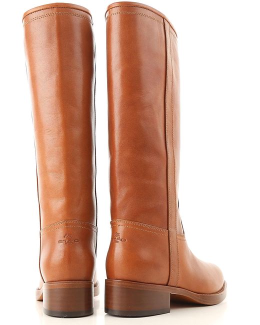 Etro Brown Classic Knee-High Boots