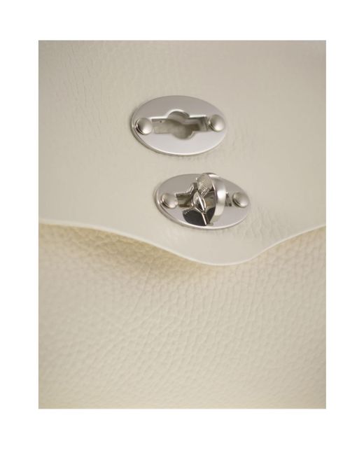 Zanellato White Flip Shoulder Bag