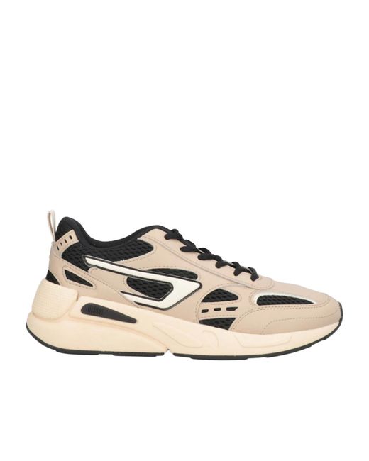 DIESEL Natural Two-Color Patchwork Casual Low-Top Sports Shoes