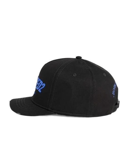 DSquared² Blue Logo Baseball Cap for men