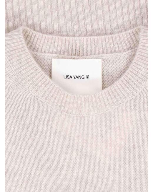 Lisa Yang Natural Long-Sleeved Sweater