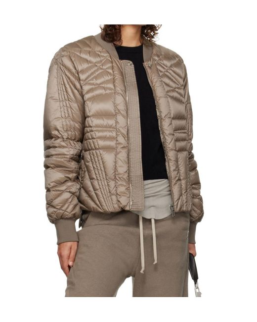 Moncler Brown Moncler Rick Owens Megapenta Flight Jacket for men