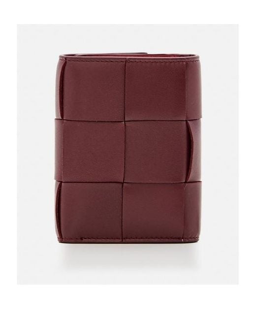 Bottega Veneta Purple Three-Fold Wallet