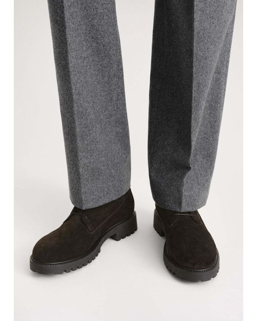 Totême Brown Round-Head Short Boots