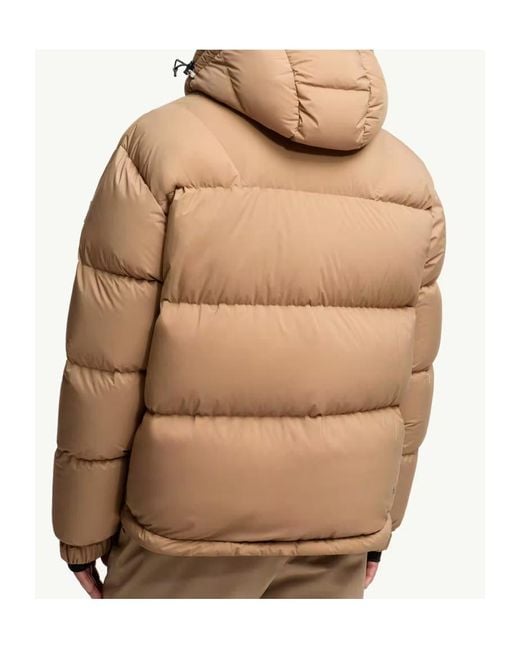 Moncler Brown Grenoble Coraia High Neck Ski Jacket for men