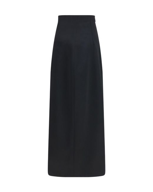 The Row Black Iphora Side Zipped Skirt