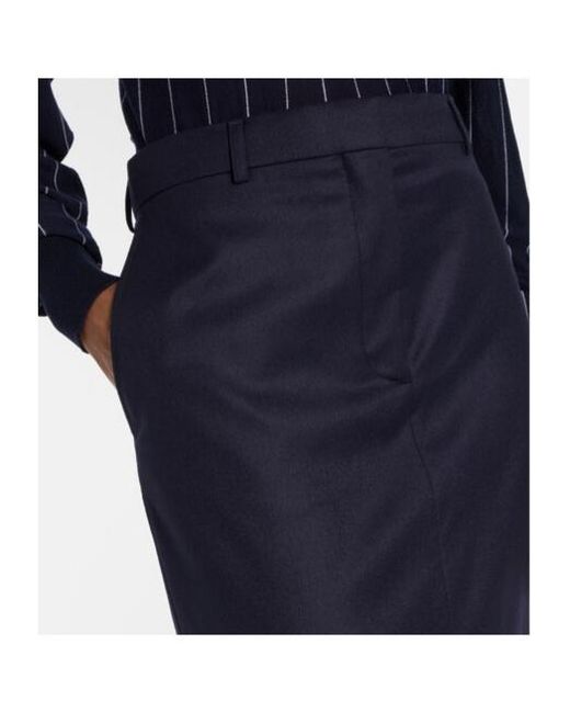 Stella McCartney Blue Wool Pencil Skirt