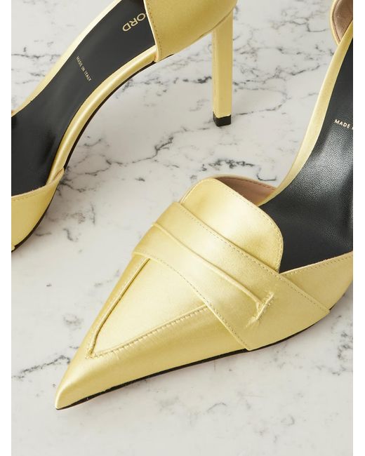 Tom Ford Metallic Eva D'Orsay High Heels
