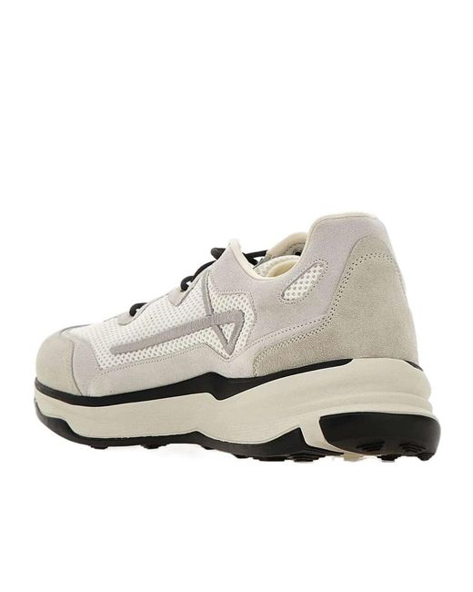 Herno White Maggiore Mesh Panel Low-Top Sneakers for men