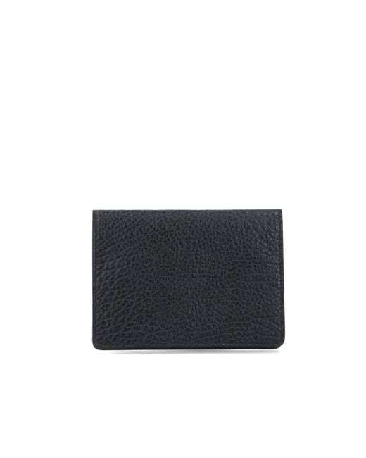 Maison Margiela Black Four-Stitch Cardholder