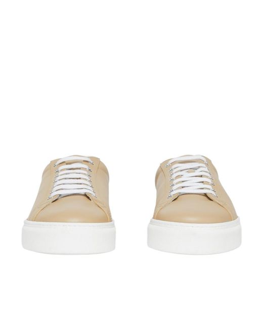 Burberry Natural Stripe-Detail Low-Top Sneakers for men